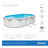 Bestway 56369 BW Стальной бассейн Hydrium 610х360х120см, 19929л, песч.фил.-нас 5678л/ч, лестн, тент, подст, попл.-доз Bestway 56369 BW Стальной бассейн Hydrium 610х360х120см, 19929л, песч.фил.-нас 5678л/ч, лестн, тент, подст, попл.-доз